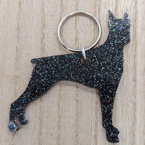 Boxer Glitter Keychains